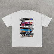 Fashion Chris Brown Album Print Short Sleeve T-Shirt