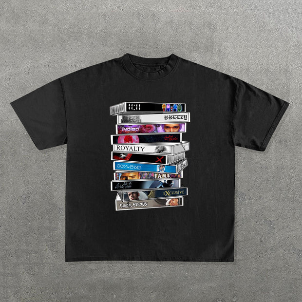 Fashion Chris Brown Album Print Short Sleeve T-Shirt
