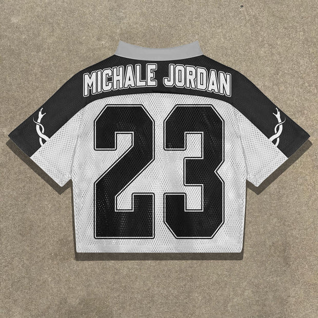 Casual Retro Street Basketball Mesh Jersey