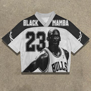 Casual Retro Street Basketball Mesh Jersey