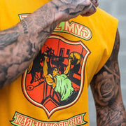 Sports fitness leisure bottoming sleeveless shirt plus size T-shirt