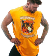 Sports fitness leisure bottoming sleeveless shirt plus size T-shirt