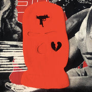 Broken heart street three-hole cap ski mask hat
