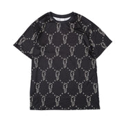 Retro fun personality printed loose short sleeve T-shirt