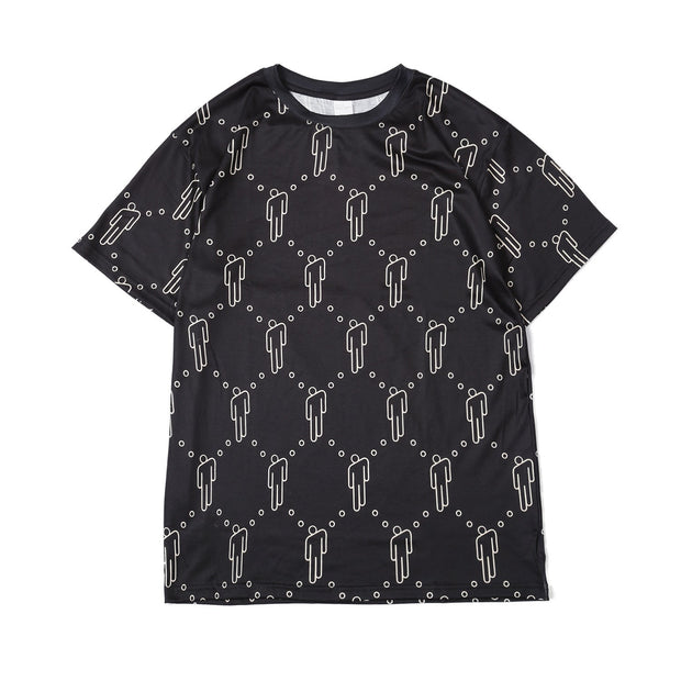 Retro fun personality printed loose short sleeve T-shirt