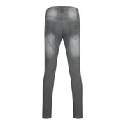 Men's slim ripped pencil pants new men's paint jeans