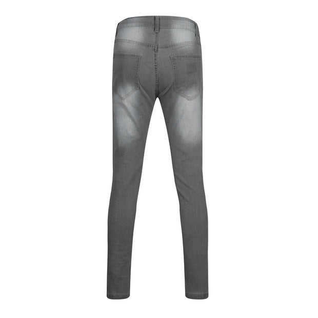 Men's slim ripped pencil pants new men's paint jeans