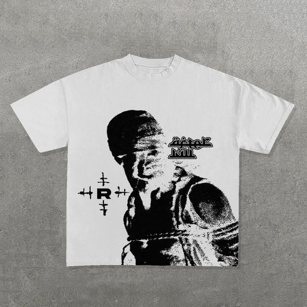 Masked Killer Print Short Sleeve T-Shirt