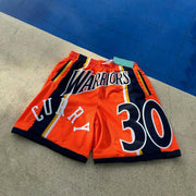 Fashionable contrast color personality sports shorts