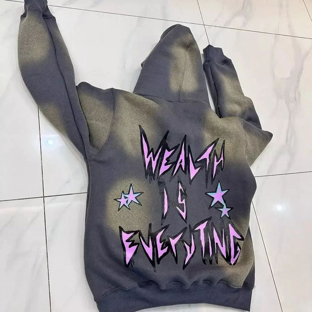 Fortune Casual Street Vintage Hoodie