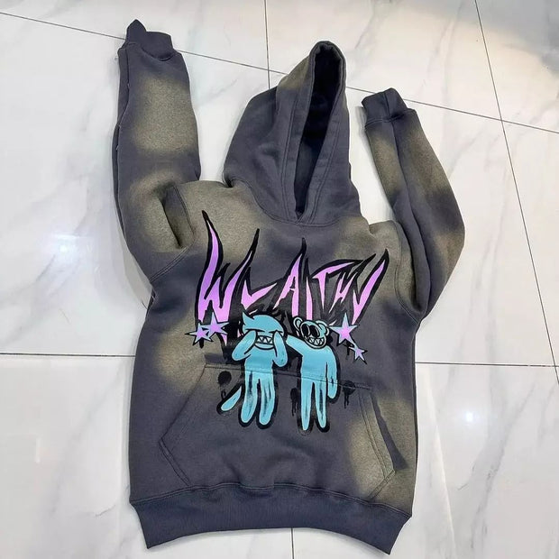 Fortune Casual Street Vintage Hoodie