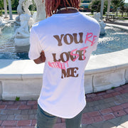 Fashionable letter print loose T-shirt