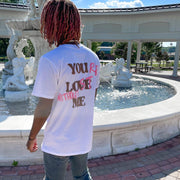 Fashionable letter print loose T-shirt