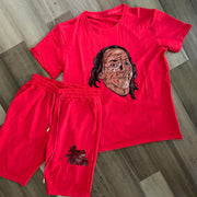Trendy Retro Casual Short Sleeve Street Hip Hop Suit