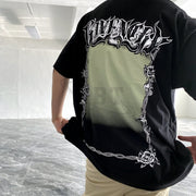 Rock Fashion Gradient Print Fashion T-shirt