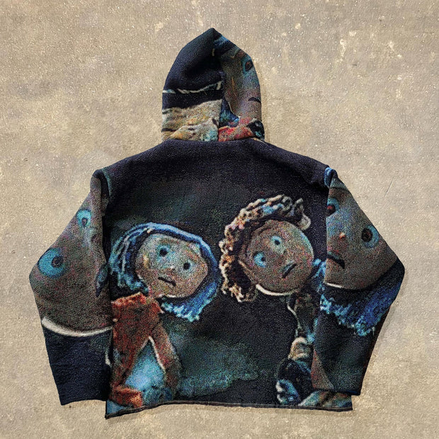 Funny Cartoon Comics Print Long Sleeve Hoodies