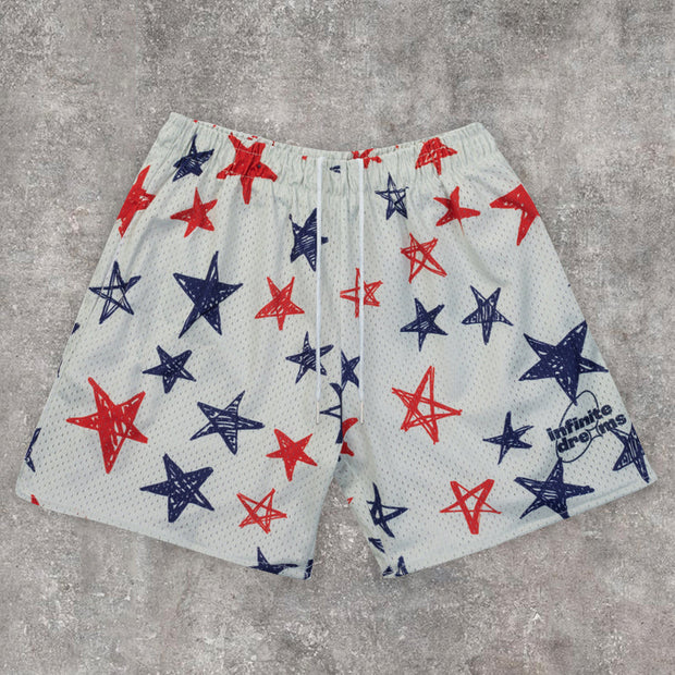Fashionable casual print shorts
