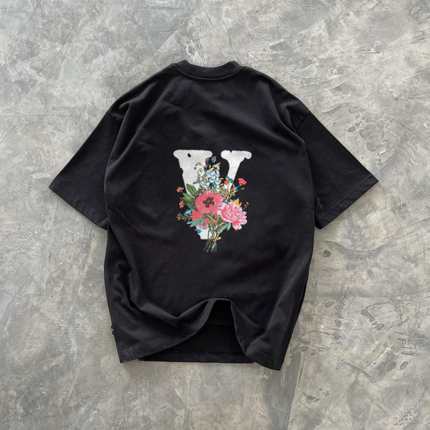 Fashion trend street bouquet T-shirt