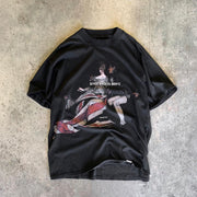 Boyfriend personality printed basic T-shirt