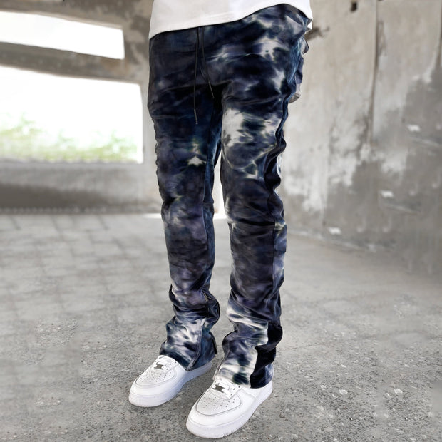 Tie Dye Fashion Vintage Print Casual Trousers