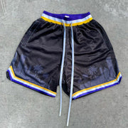 Fashion City Reflection Print Track Shorts
