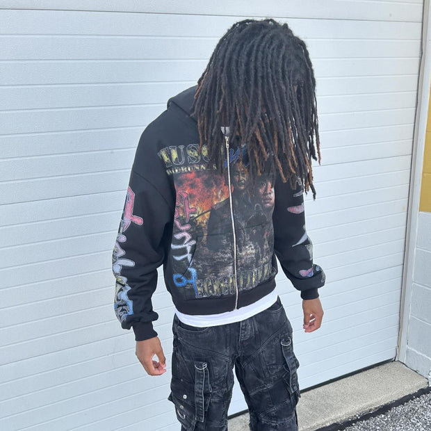 Soldier Casual Street Zip Hoodie