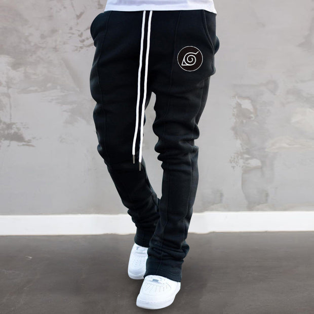 Fashion brand printed casual street trousers