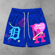Trendy Preppy Letter Print Shorts