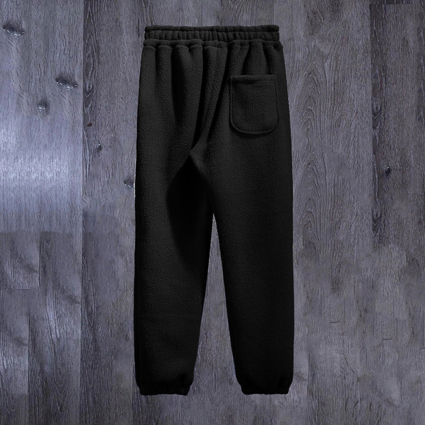 Street style trendy design printed casual trousers
