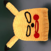 Woolen Knitted Pikachu Hat Autumn and Winter Warm Hood Sand Sculpture Hood Hat