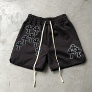 Personality Retro Cross Tide Brand Hip Hop Shorts