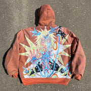 Passionate Duality Hand-Painted Work Jacket
