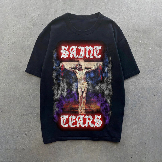 Faith Vintage Casual Hip Hop T-Shirt
