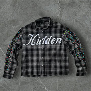 Casual Street Retro Color Plaid Flannel Shirt