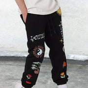 Trendy hip-hop retro street sweatpants