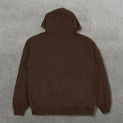Party Till We Die Print Long Sleeve Hoodies