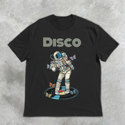 Astronaut Butterfly Disco Retro Short Sleeve T-Shirt