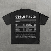 Jesus Facts Print Short Sleeve T-shirt