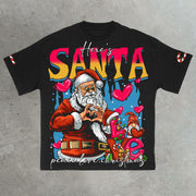 Love Santa Claus Casual Street T-Shirt