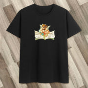 Retro printed cotton round neck print trendy short-sleeved T-shirt