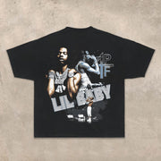 Hip-Hop Rap Music Festival Lil Baby Print T-Shirt