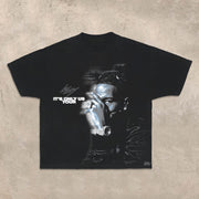 Hip-Hop Rap Music Festival Lil Baby Print T-Shirt