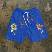 Flowers fashion retro street style casual shorts