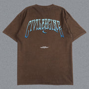 Civilregime Skull Hand Print Short Sleeve T-Shirt