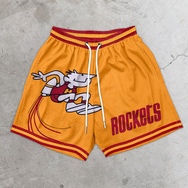 Hip Hop Street Mesh Track Shorts