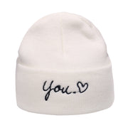 Outdoor hip-hop sun embroidered knitted wool hat