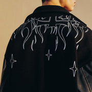 Fashion street style personality printed jacket