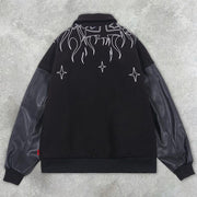Fashion street style personality printed jacket