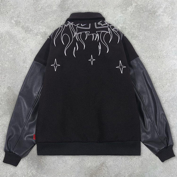 Fashion street style personality printed jacket