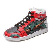Limited Graffiti Dragon Sports High Top Street Sneakers